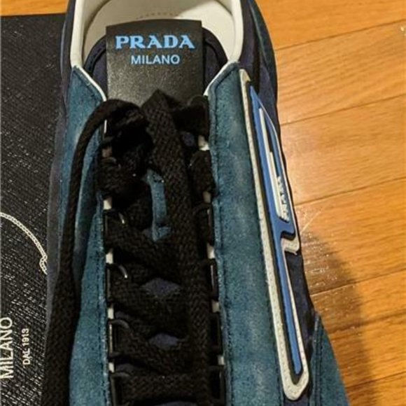 Mens Authentic Prada Sport Suede Sneakers - Picture 2 of 7